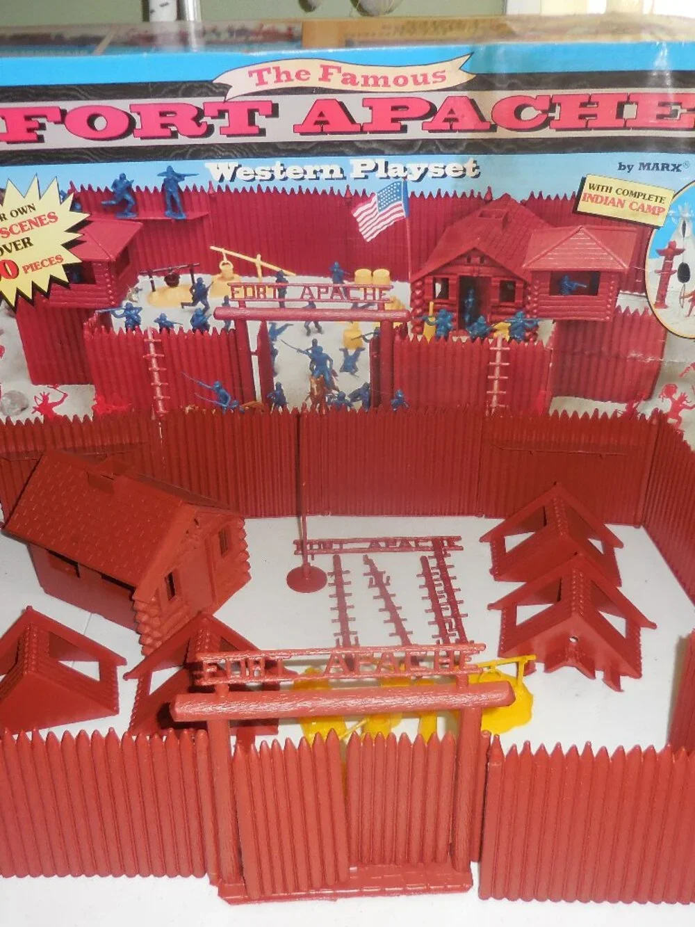 Marx 4502, The Famous Fort Apache Western Playset FORT ONLY, BOX NOT INCLUDED